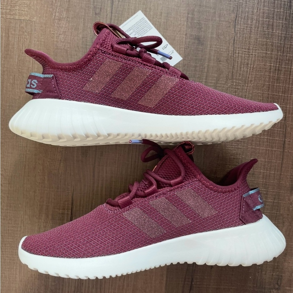 Adidas Kaptir X NWT Women's Sneakers in Burgundy and White - Picture 5 of 9
